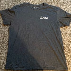 Cabelas T-shirt charcoal gray. Size XL